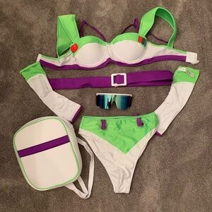 Infinite And Beyond 6 Piece Costume Set - Green/combo buzz lightyear